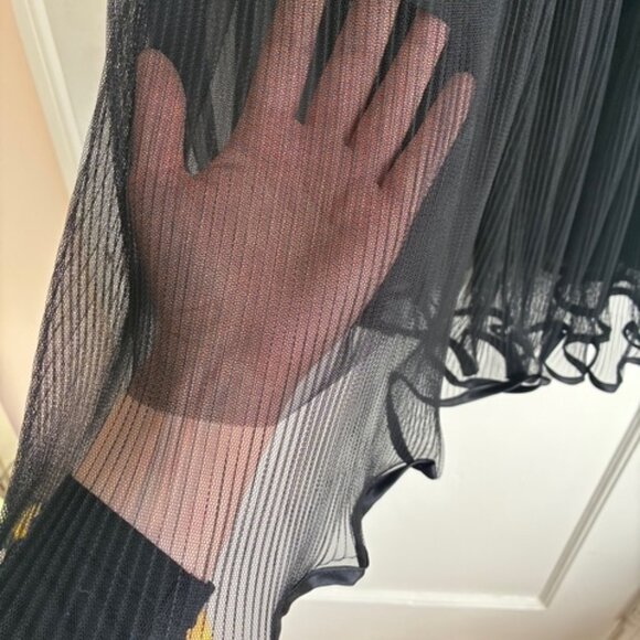 Oak + Fort NWT Skirt S Small Black Layered Tulle Midi NEW - Picture 8 of 14